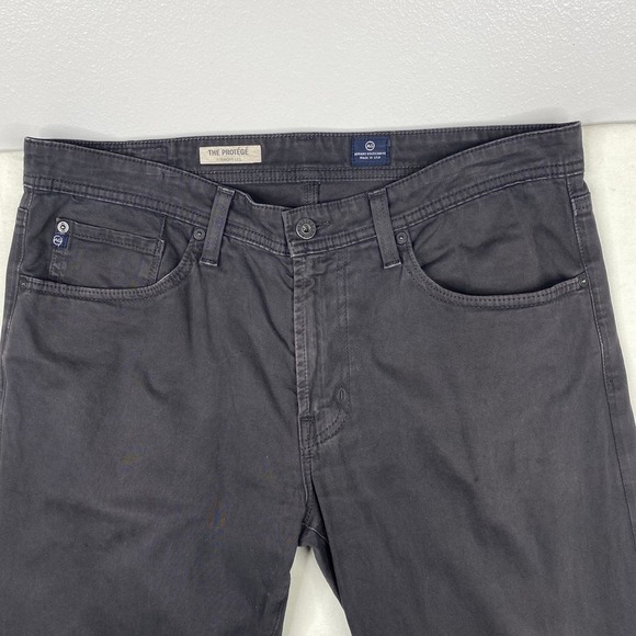 AG Adriano Goldschmied Men's The Protégé Straight-Leg Gray Jeans Size 34x34 - Picture 4 of 7